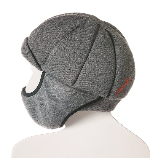Ribcap Fashionable Protective Helmet Palmer in Grey