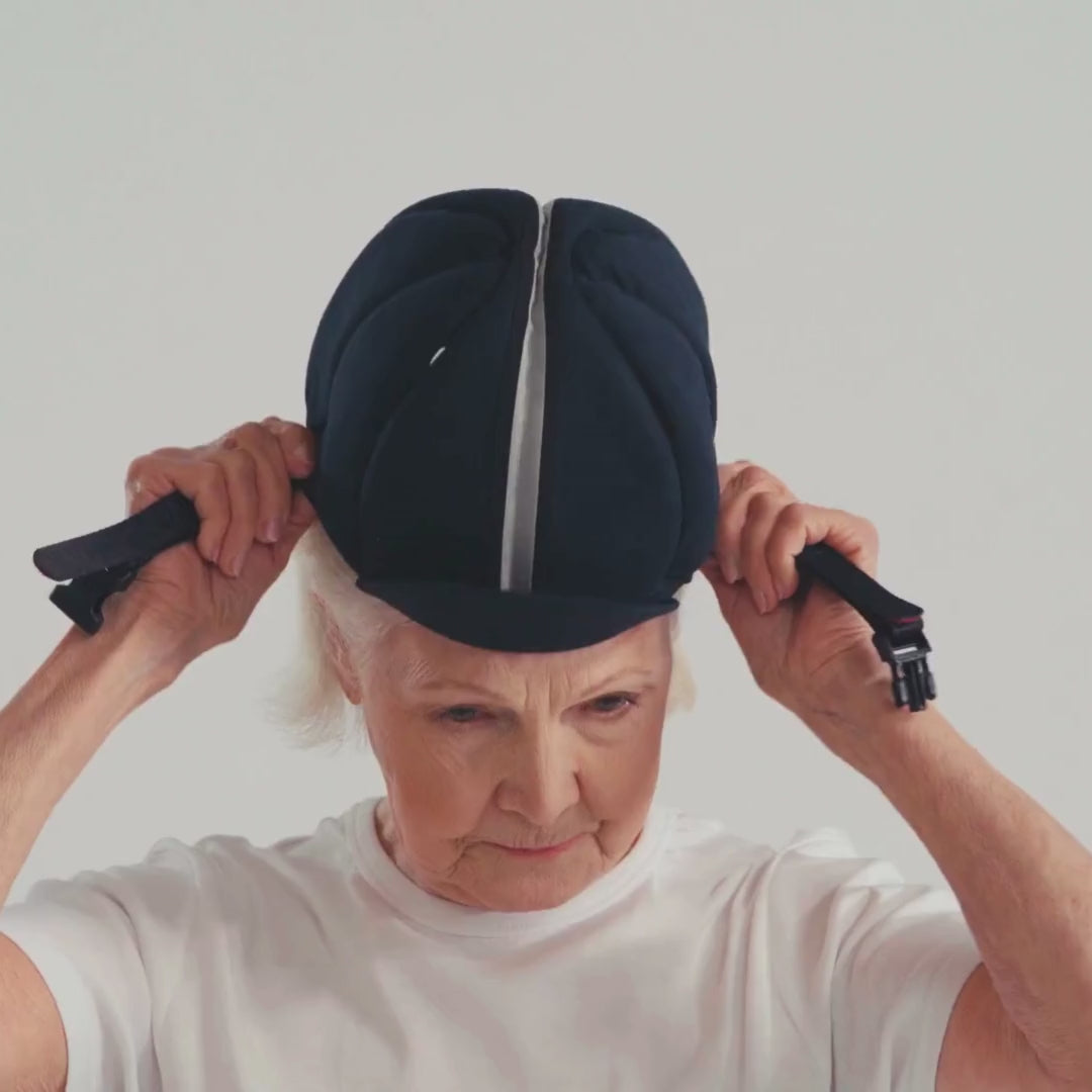 Video hardy navy Ribcap Medical Grade Helmet